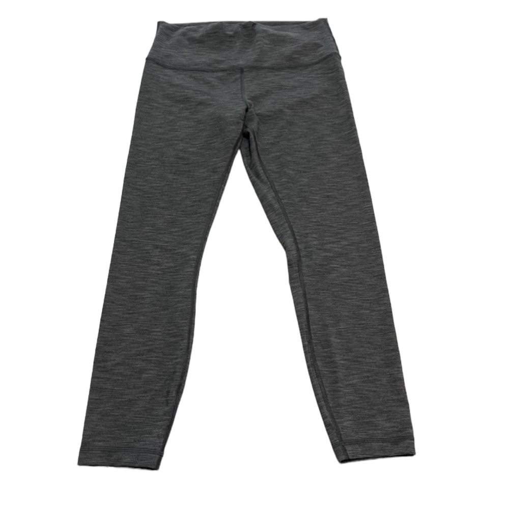 Lululemon Wunder Under Tight Legging Luxtreme Size 10 Gray Yoga Pants High Rise